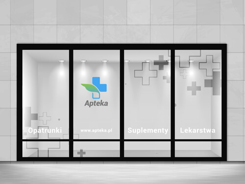 Folia szroniona na witrynę Twojej firmy